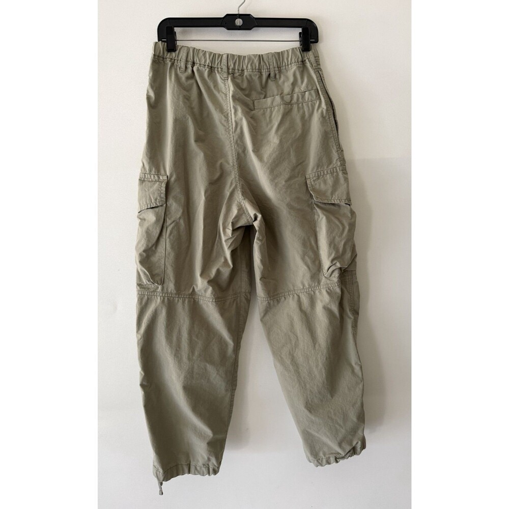 Uniqlo Pants Womens Small Green High Rise Wide Leg Cargo Jogger Utility Y2K - Picture 4 of 14